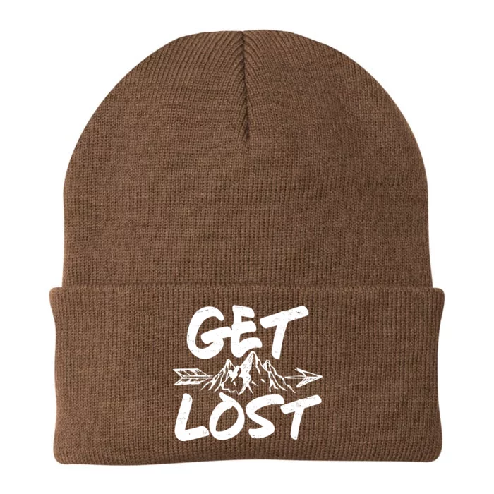 Get Lost Nature Wilderness Lover Knit Cap Winter Beanie