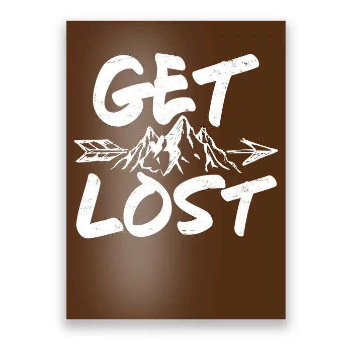 Get Lost Nature Wilderness Lover Poster