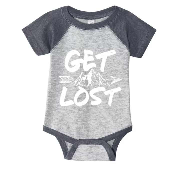 Get Lost Nature Wilderness Lover Infant Baby Jersey Bodysuit