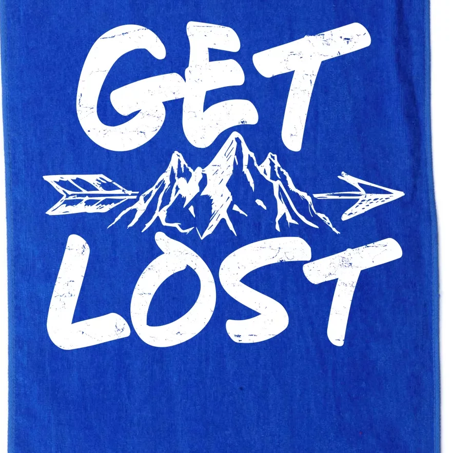 Get Lost Nature Wilderness Lover Platinum Collection Golf Towel