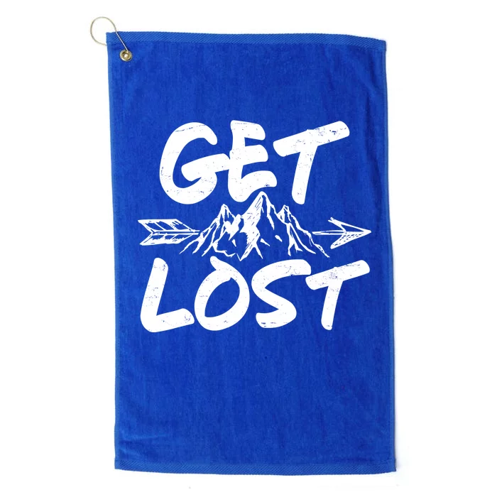 Get Lost Nature Wilderness Lover Platinum Collection Golf Towel