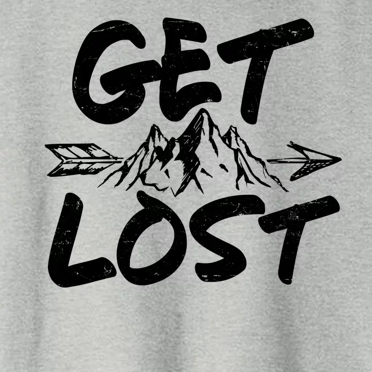 Get Lost Nature Wilderness Lover Women's Crop Top Tee