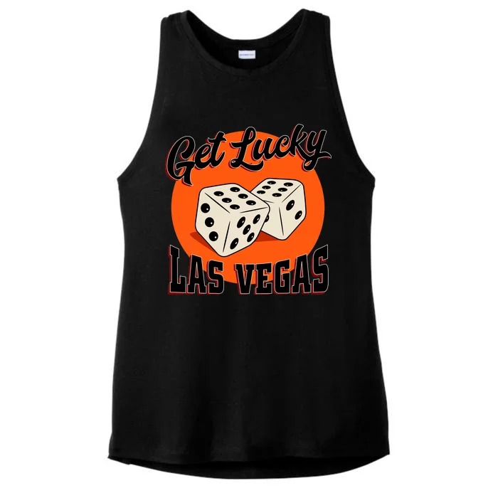 Get Lucky Las Vegas Ladies Tri-Blend Wicking Tank