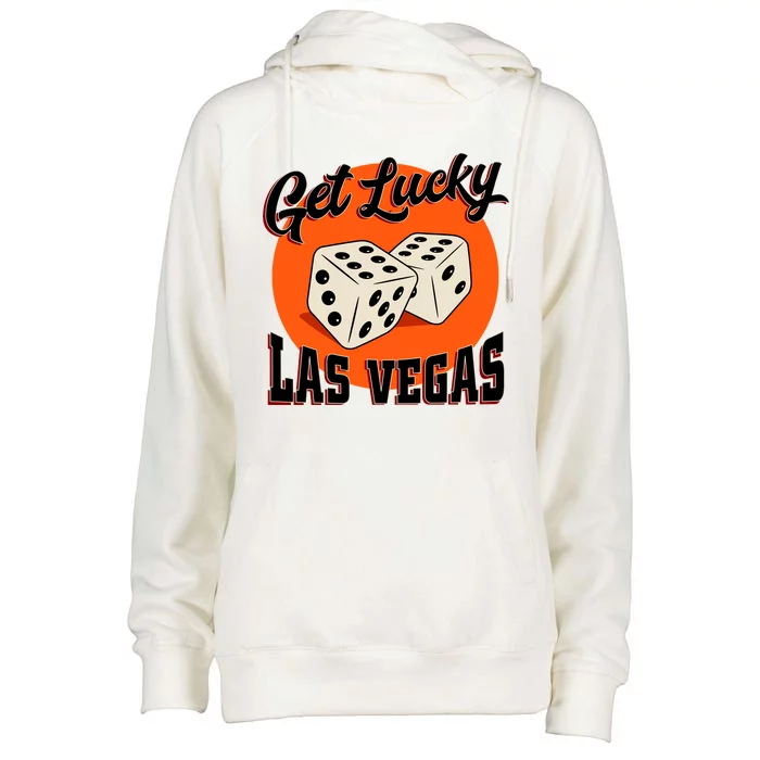 Get Lucky Las Vegas Womens Funnel Neck Pullover Hood