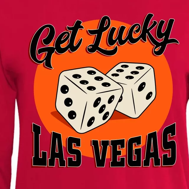 Get Lucky Las Vegas Womens Cotton Relaxed Long Sleeve T-Shirt