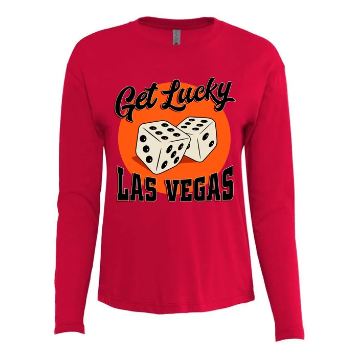 Get Lucky Las Vegas Womens Cotton Relaxed Long Sleeve T-Shirt