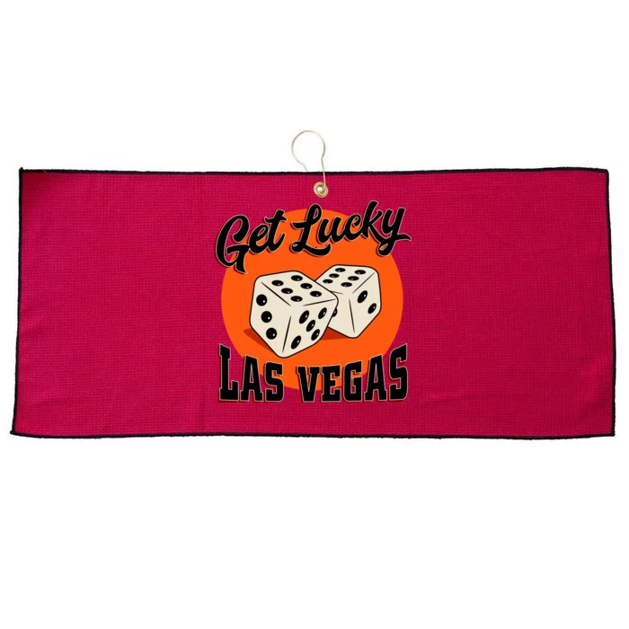 Get Lucky Las Vegas Large Microfiber Waffle Golf Towel