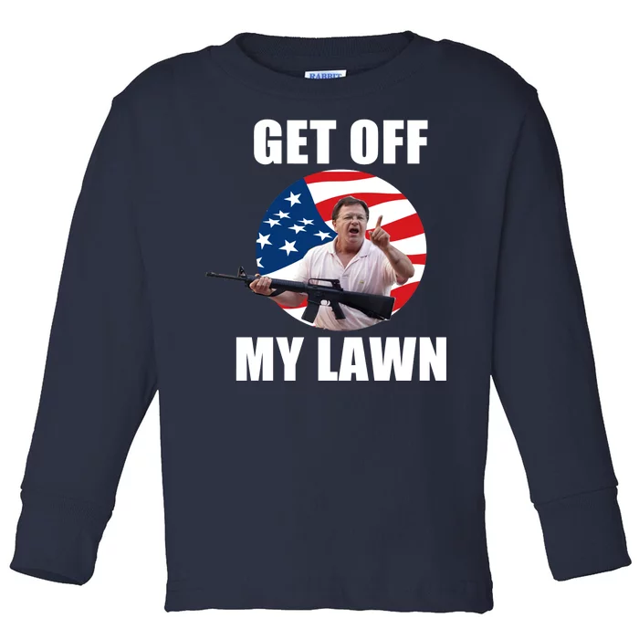 Get Off My Lawn Ken And Karen Toddler Long Sleeve Shirt