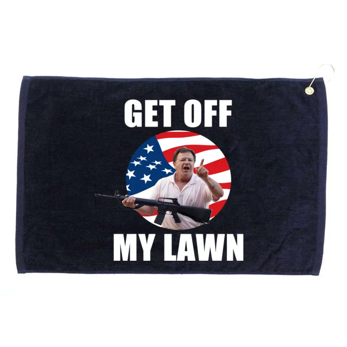 Get Off My Lawn Ken And Karen Grommeted Golf Towel