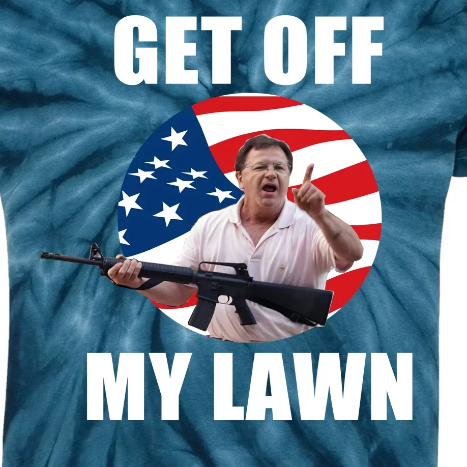 Get Off My Lawn Ken And Karen Kids Tie-Dye T-Shirt