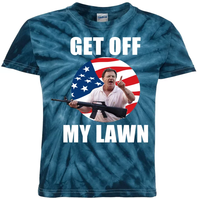 Get Off My Lawn Ken And Karen Kids Tie-Dye T-Shirt