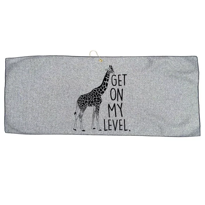 Get On My Level Giraffe Large Microfiber Waffle Golf Towel