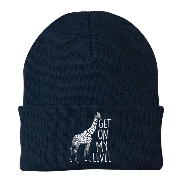 Get On My Level Giraffe Knit Cap Winter Beanie