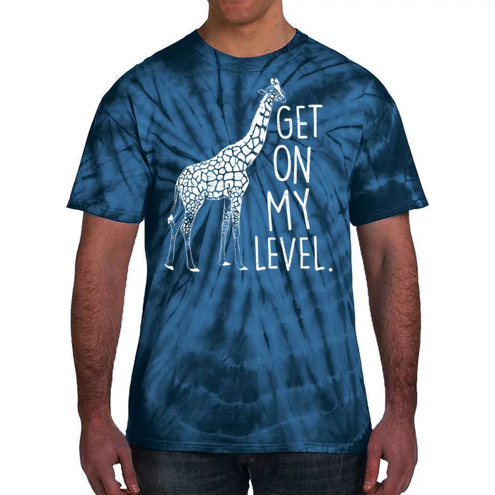 Get On My Level Giraffe Tie-Dye T-Shirt