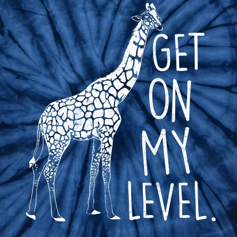 Get On My Level Giraffe Tie-Dye T-Shirt