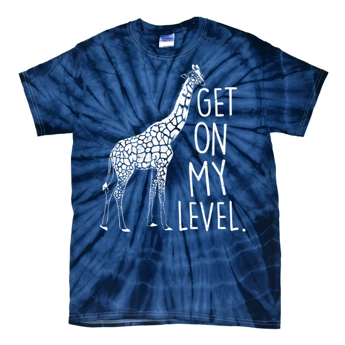 Get On My Level Giraffe Tie-Dye T-Shirt