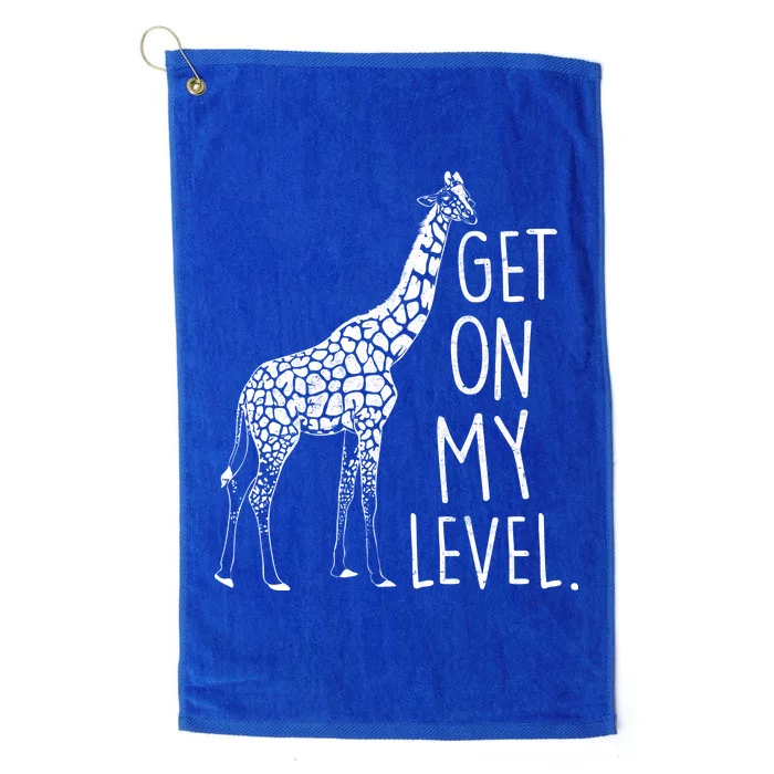 Get On My Level Giraffe Platinum Collection Golf Towel