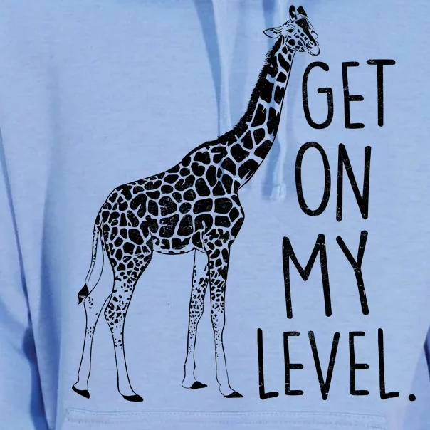 Get On My Level Giraffe Unisex Surf Hoodie