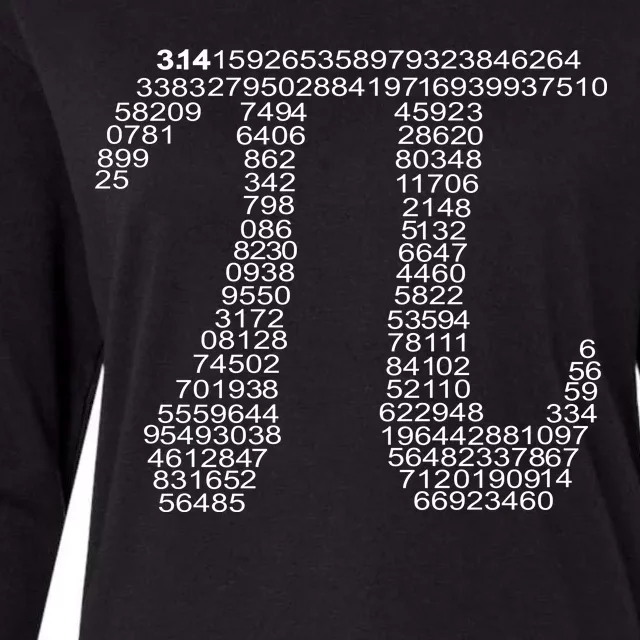 Get Pi Math Geek Womens Cotton Relaxed Long Sleeve T-Shirt