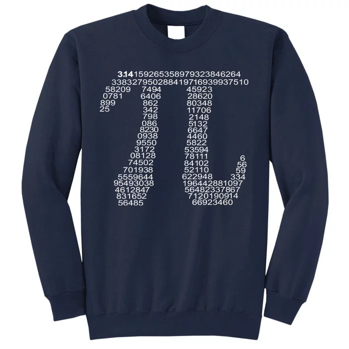 Get Pi Math Geek Tall Sweatshirt