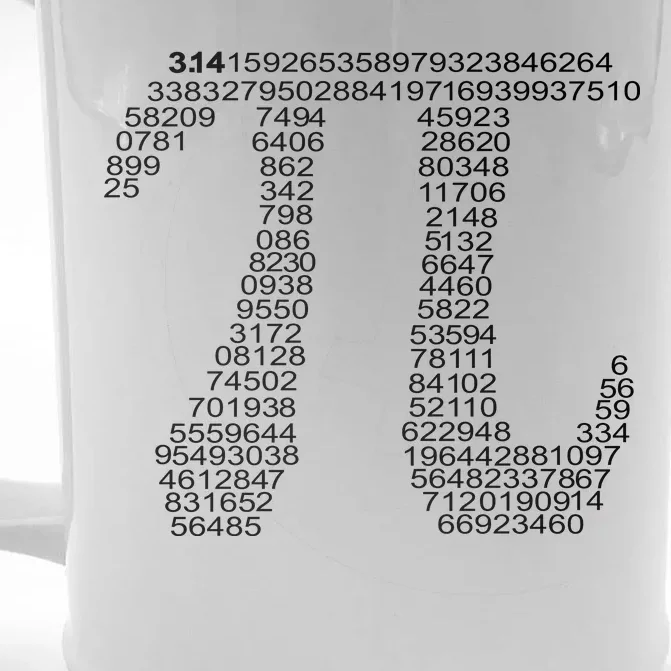 Get Pi Math Geek Front & Back Beer Stein