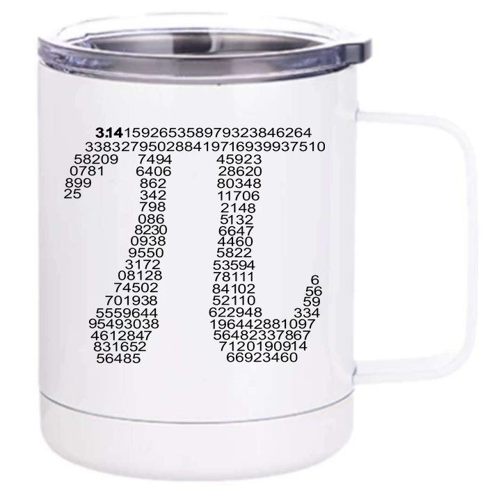 Get Pi Math Geek Front & Back 12oz Stainless Steel Tumbler Cup