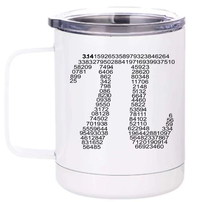 Get Pi Math Geek Front & Back 12oz Stainless Steel Tumbler Cup