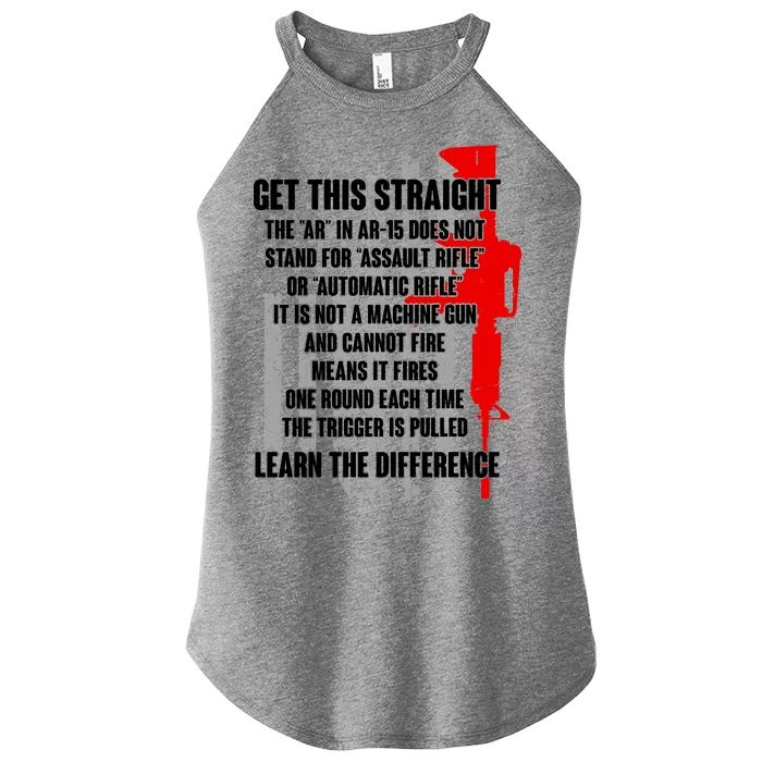 Get This Straight AR-15 US Flag Women’s Perfect Tri Rocker Tank