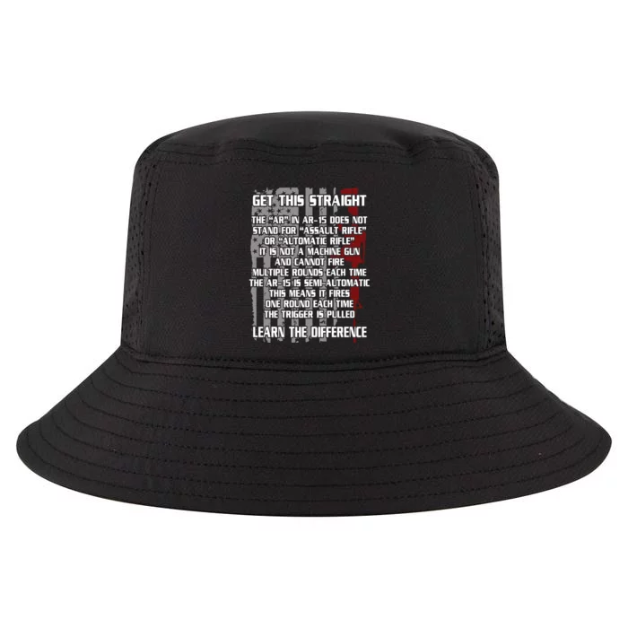 Get This Straight Learn the Difference AR-15 Cool Comfort Performance Bucket Hat