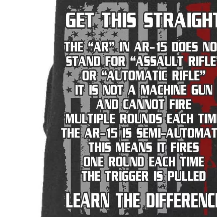 Get This Straight Learn the Difference AR-15 Doggie 3-End Fleece Hoodie