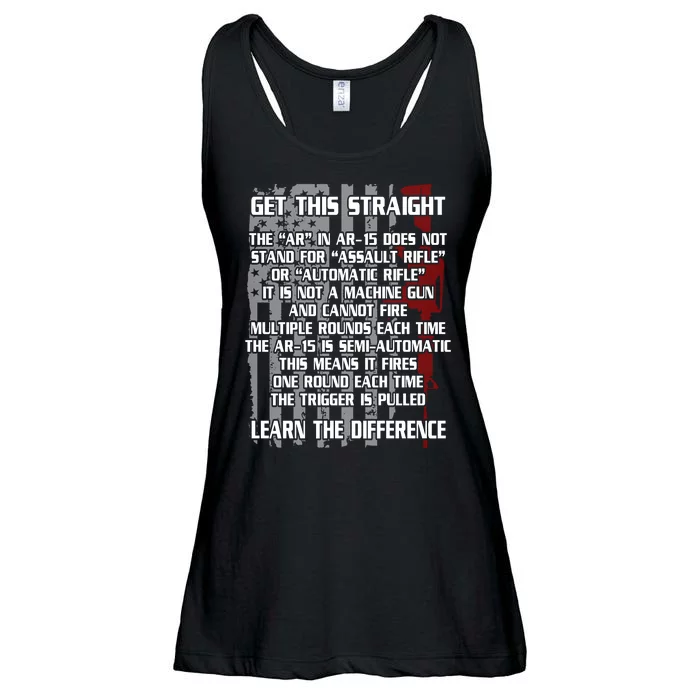 Get This Straight Learn the Difference AR-15 Ladies Essential Flowy Tank