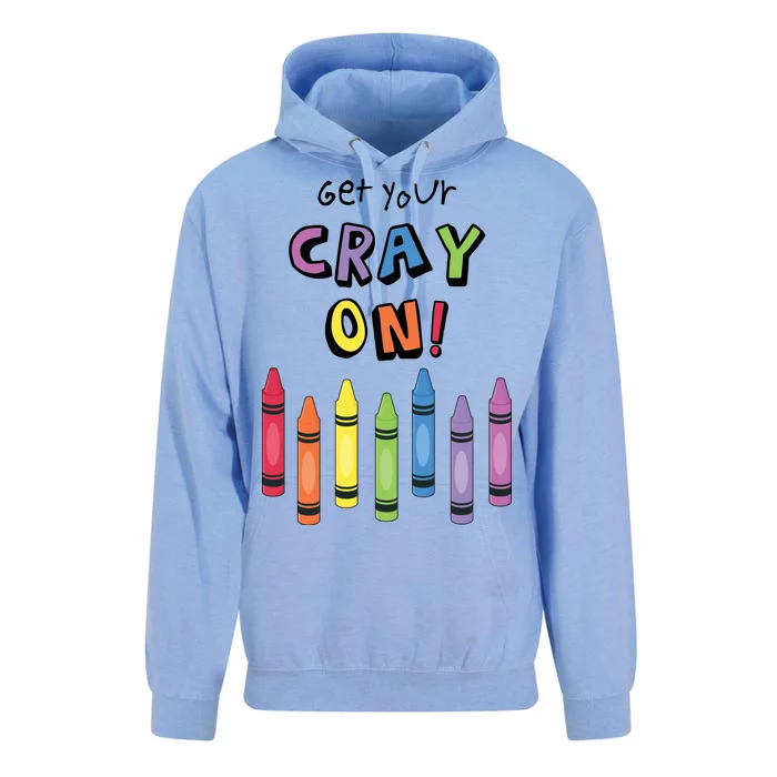 Get Your Cray On Crayon Unisex Surf Hoodie