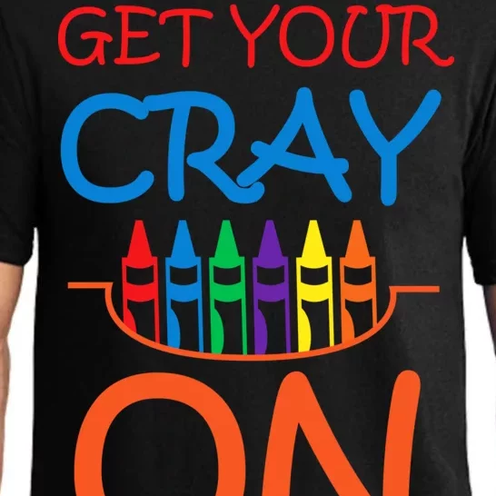 Get Your Cray On Crayon School Art Pajama Set