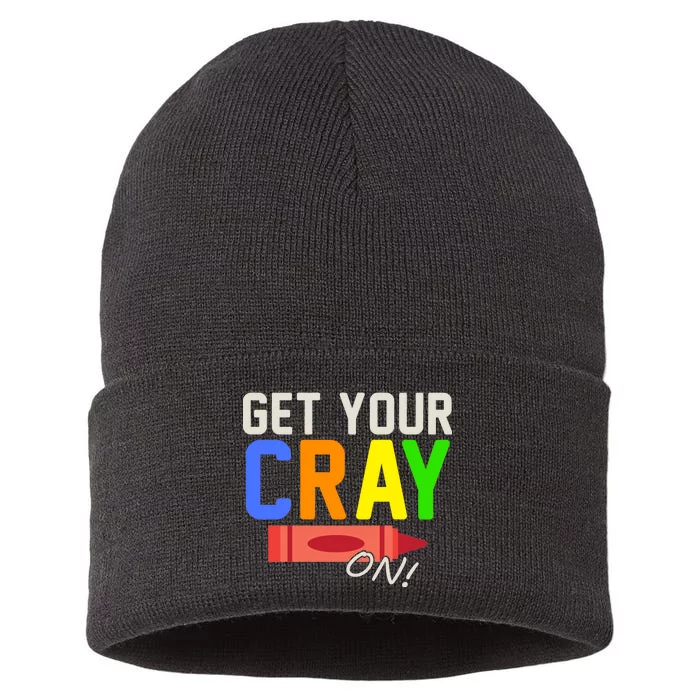 Get Your Cray-On! Fun Back To School Sustainable Knit Beanie