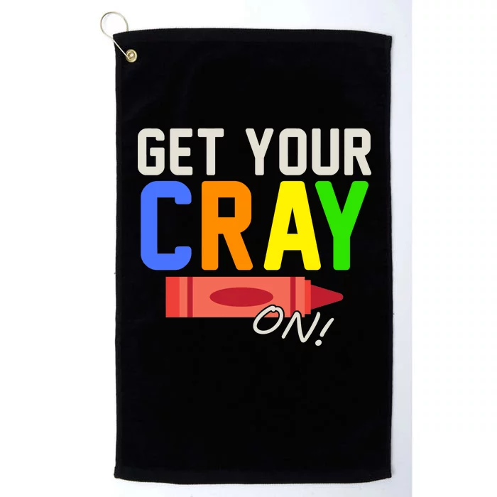 Get Your Cray-On! Fun Back To School Platinum Collection Golf Towel