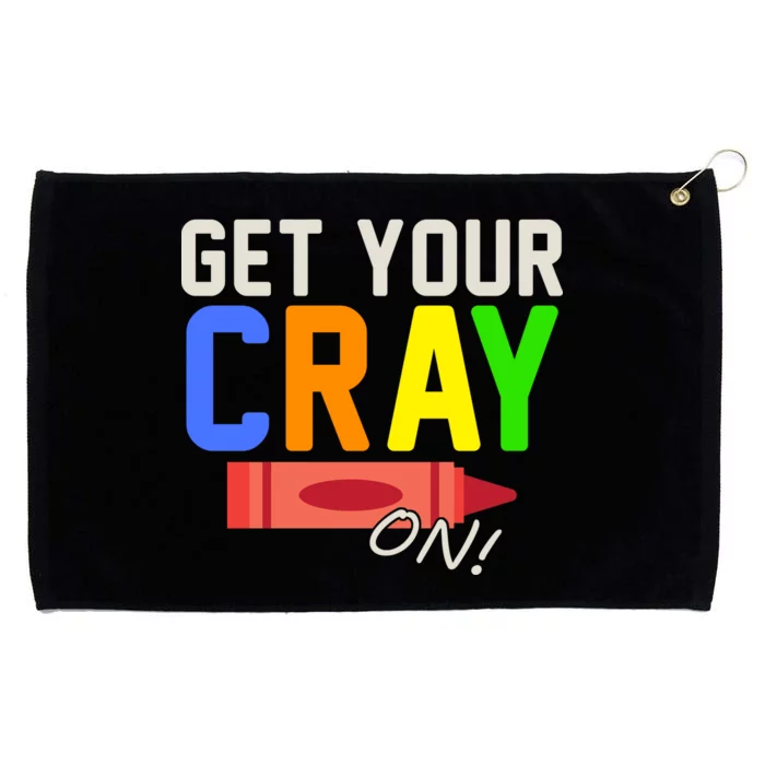 Get Your Cray-On! Fun Back To School Grommeted Golf Towel