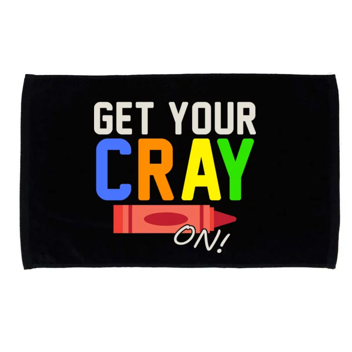 Get Your Cray-On! Fun Back To School Microfiber Hand Towel