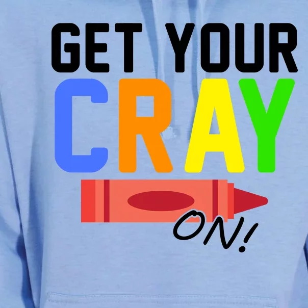 Get Your Cray-On! Fun Back To School Unisex Surf Hoodie