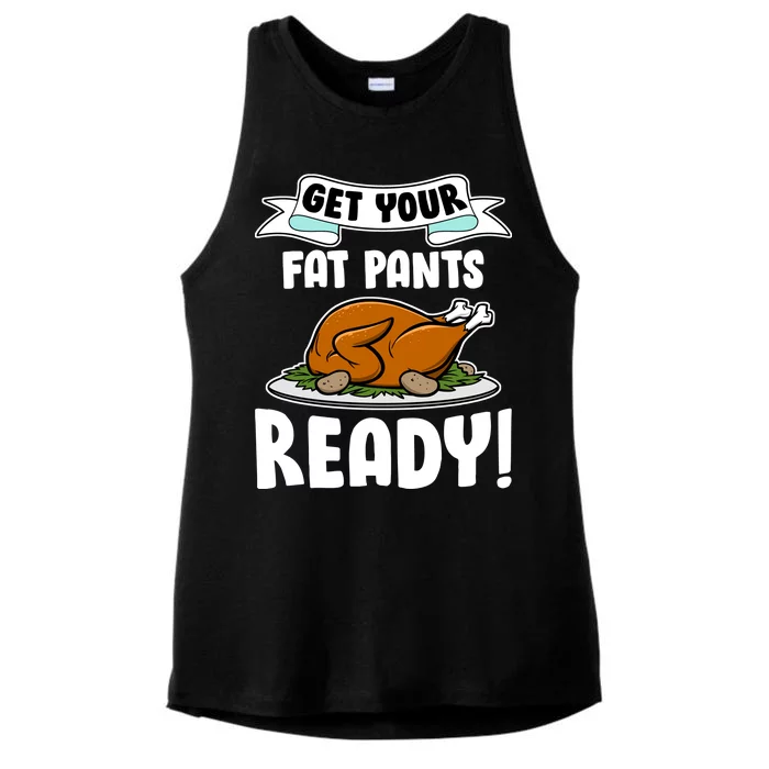 Get Your Fat Pants Ready Ladies Tri-Blend Wicking Tank