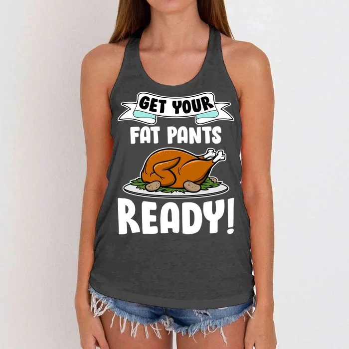 Get Your Fat Pants Ready Women's Knotted Racerback Tank