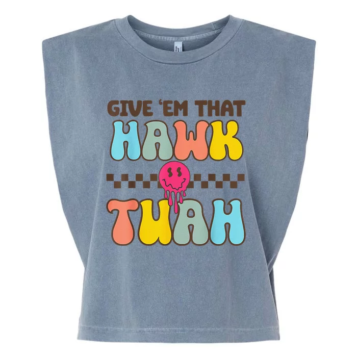 Give Em That Hawk Tuah Garment-Dyed Women's Muscle Tee