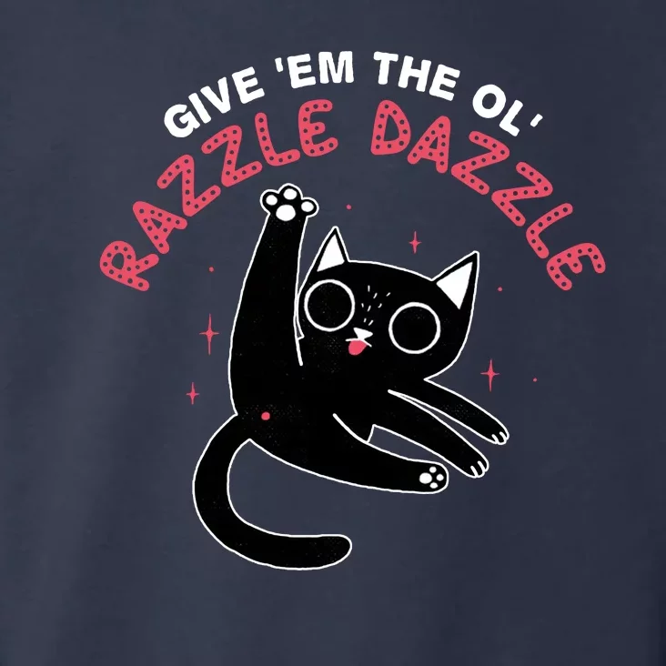 Give Em The Ol Razzle Dazzle Cat Funny Toddler Hoodie