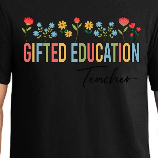 Gifted Education Teacher Wildflowers Back To School Gift Pajama Set