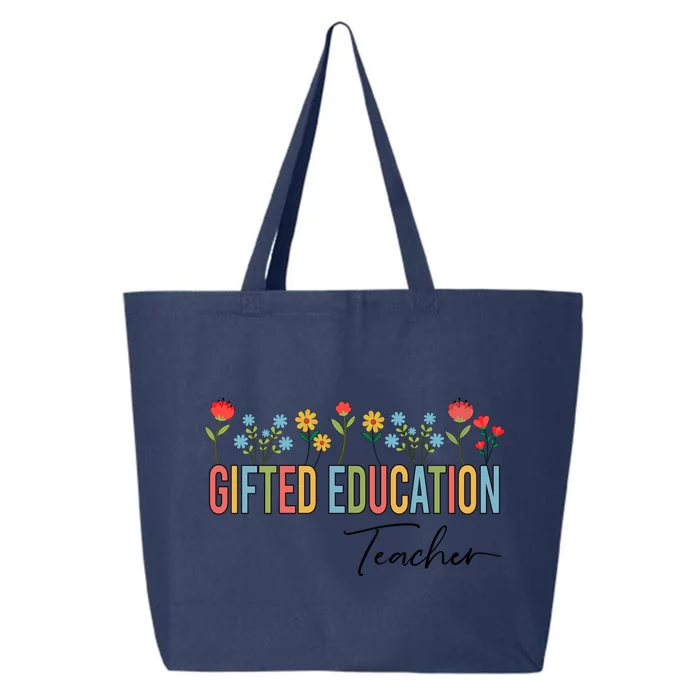 Gifted Education Teacher Wildflowers Back To School Gift 25L Jumbo Tote