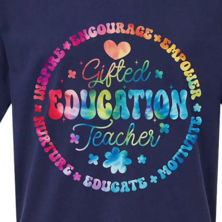 Gifted Education Teacher Appreciation Week Back To School Gift Sueded Cloud Jersey T-Shirt