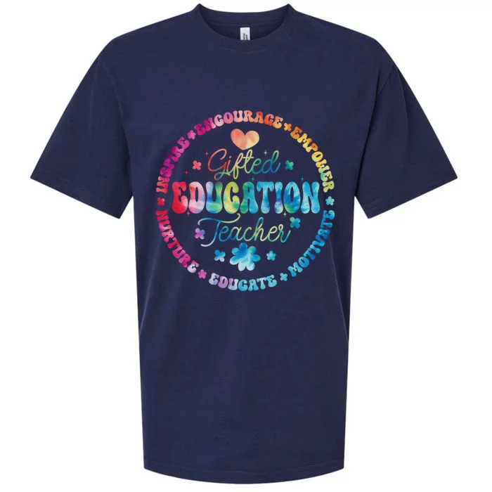 Gifted Education Teacher Appreciation Week Back To School Gift Sueded Cloud Jersey T-Shirt