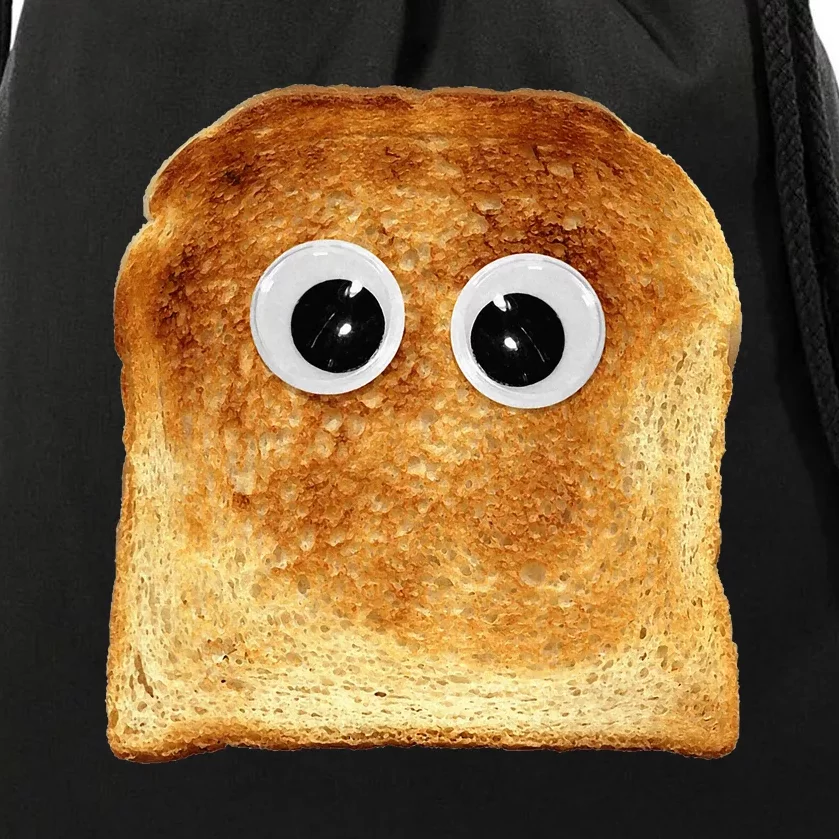 Googly Eye Toast Bread Eater Vegetarian Costume Funny Silly Drawstring Bag