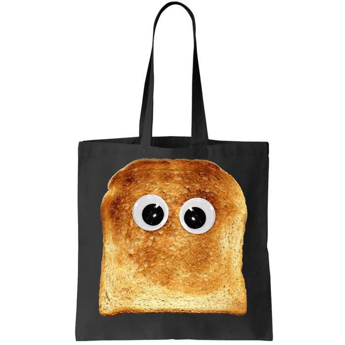 Googly Eye Toast Bread Eater Vegetarian Costume Funny Silly Tote Bag