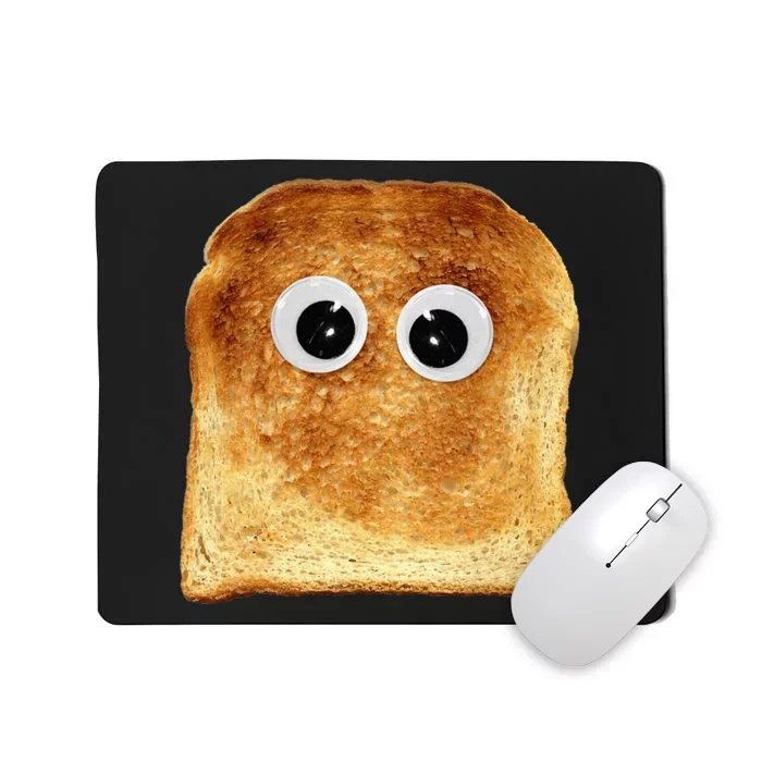 Googly Eye Toast Bread Eater Vegetarian Costume Funny Silly Mousepad