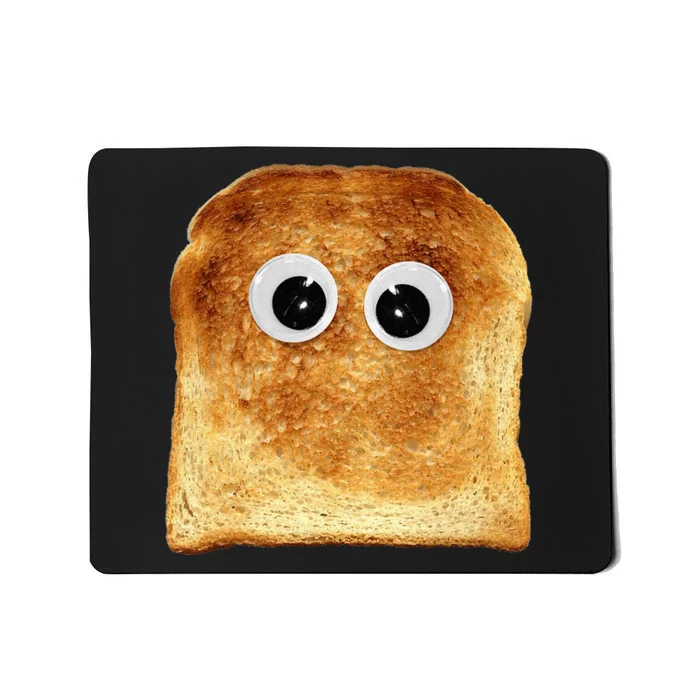 Googly Eye Toast Bread Eater Vegetarian Costume Funny Silly Mousepad